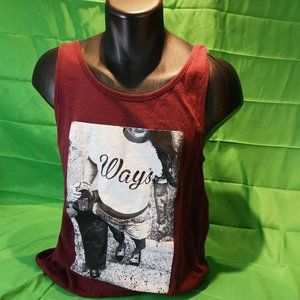 ways clothing 100% cotton tank top S men skateboard girl brand new